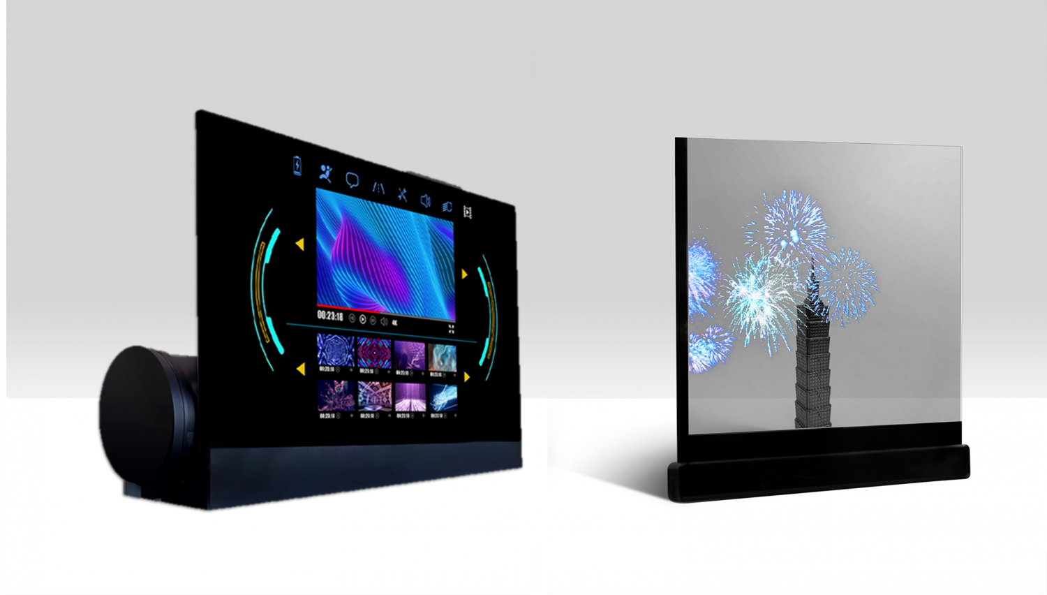 可卷式、折迭性、高透明